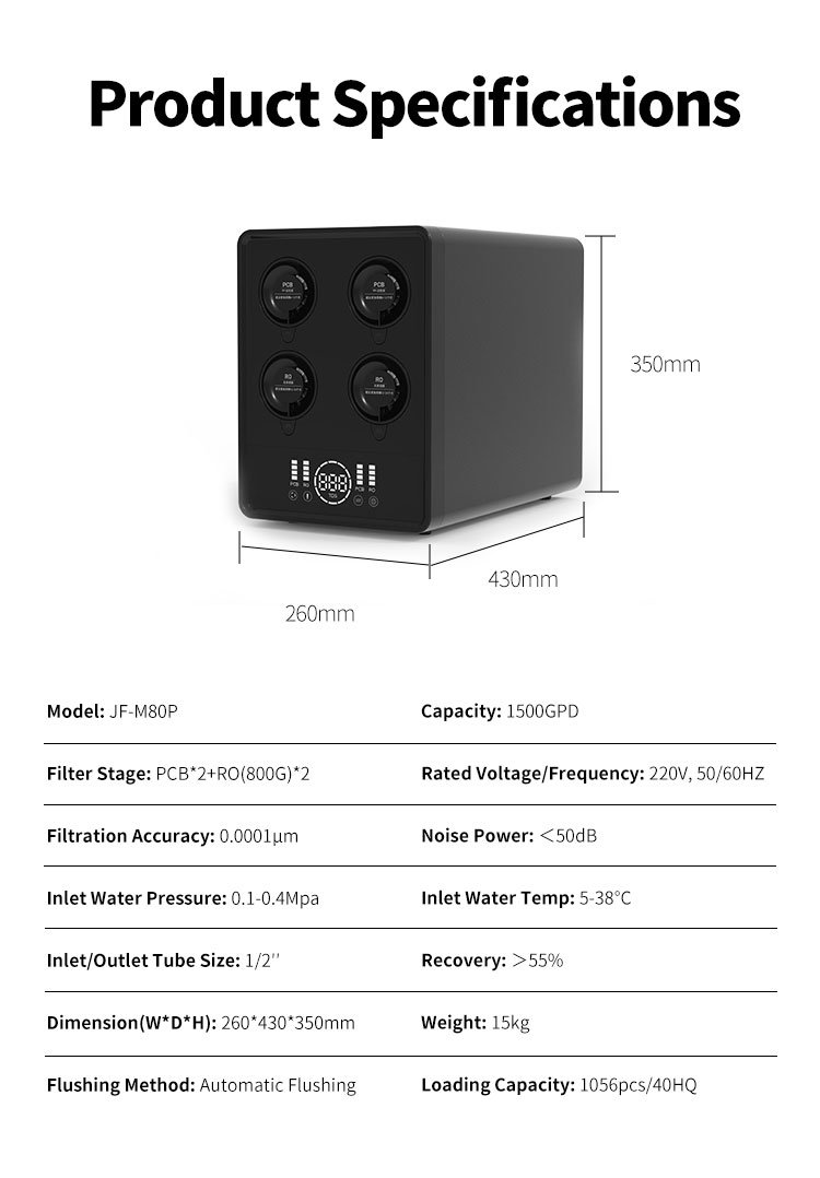 M80-P - Water Purifier Manufacturer in China - Jeefy